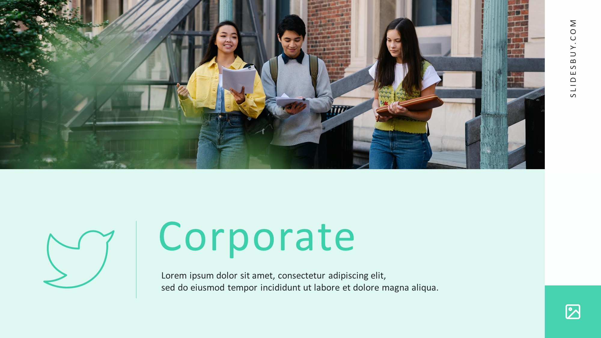 Students Cover PowerPoint Template