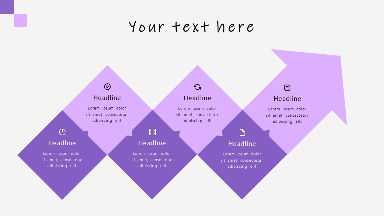 6-Step Process Flow PowerPoint Template