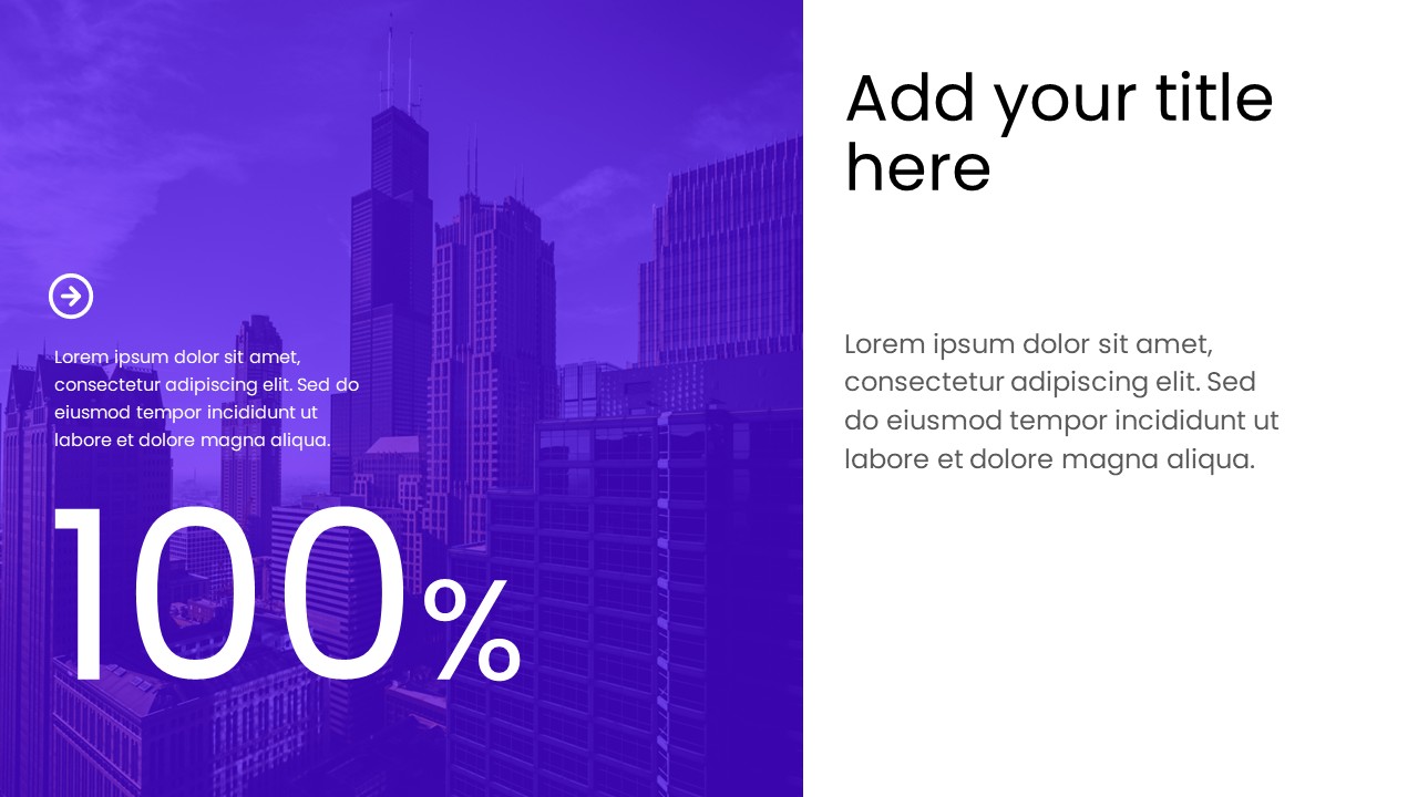 Key Metrics with Highlighted Insights PowerPoint Template - S1147