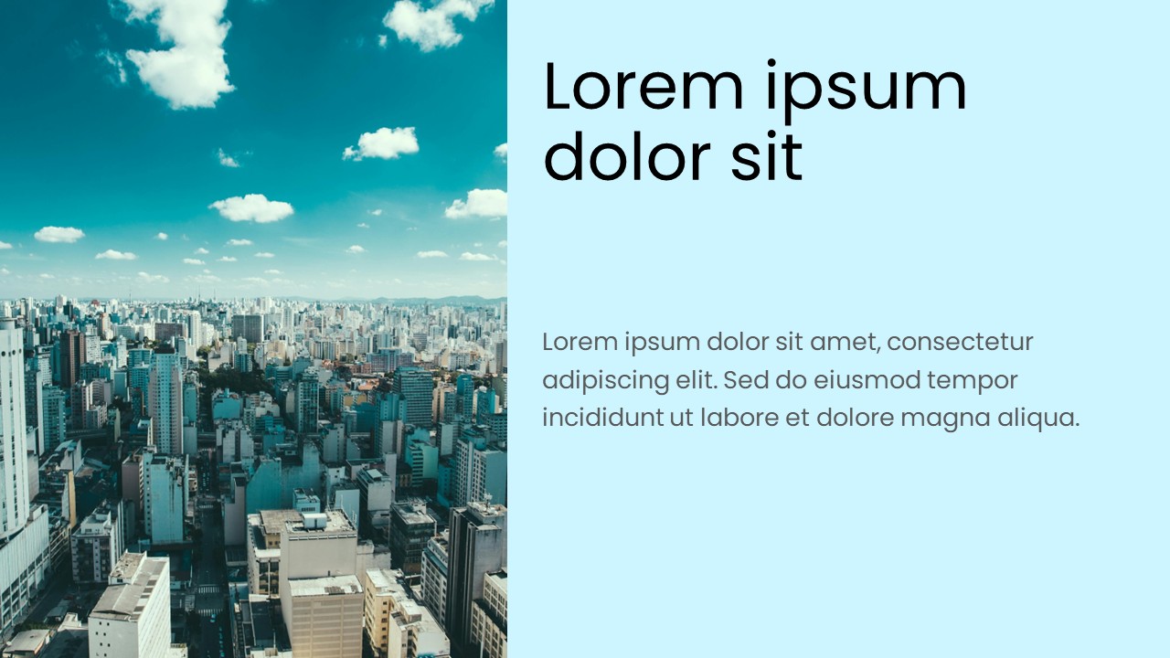 Image with Text PowerPoint Template