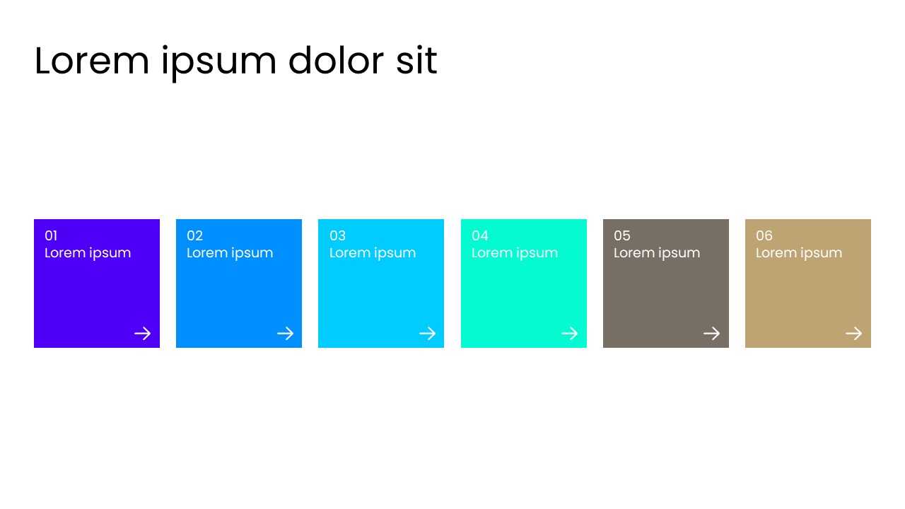 6 Process PowerPoint Template