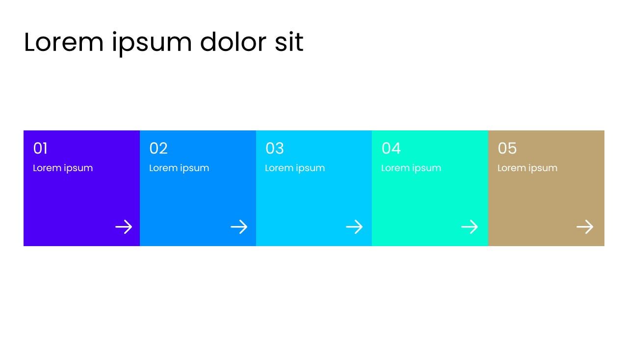 5 Process PowerPoint Template