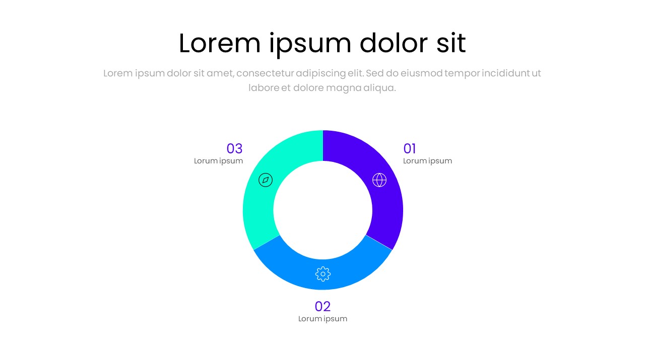 3 Circular Infographics PowerPoint Template