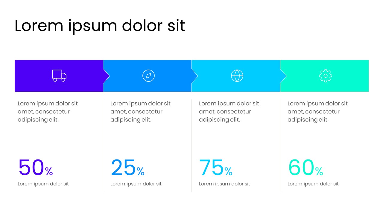 4-Process Infographics PowerPoint Template