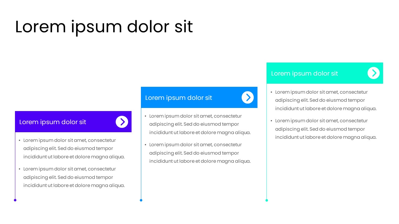 3-Step Next Step Process PowerPoint Template