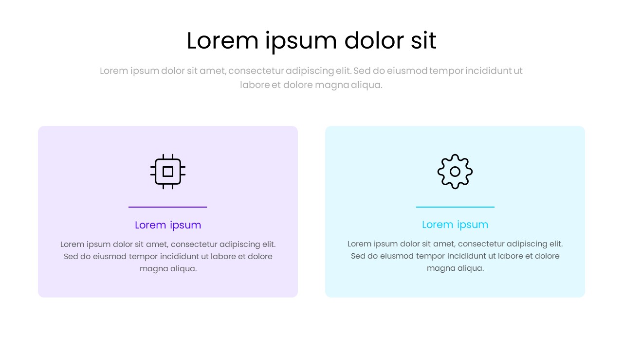 Modern Two Column Feature Section Template