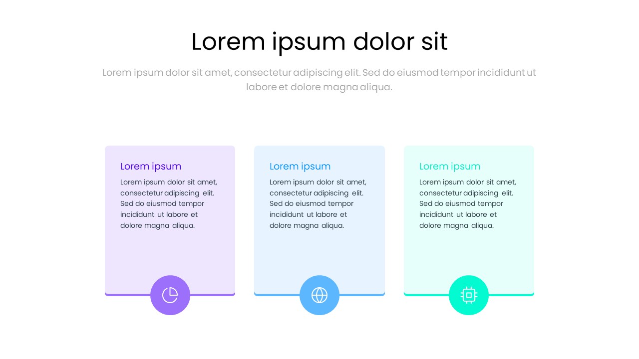 3 Step Process Infographic PowerPoint Template