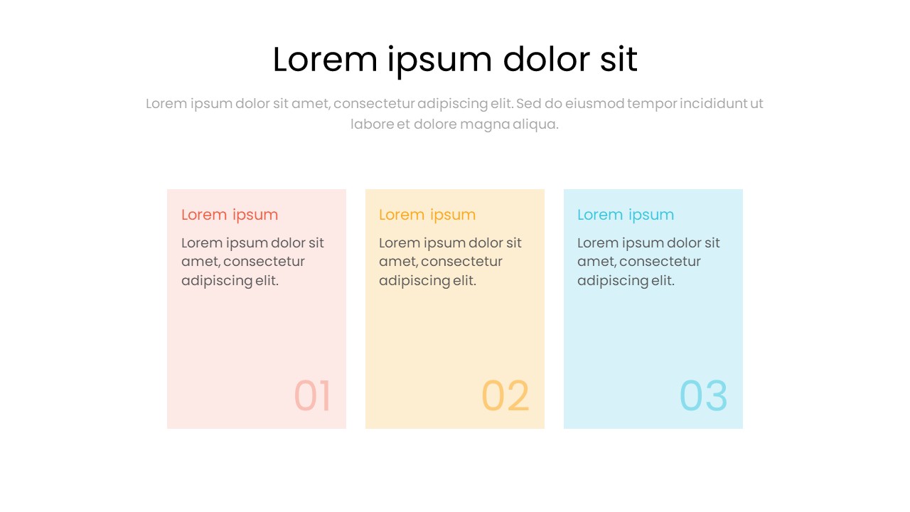 3 Step Workflow Presentation Template – Modern Business Infographic