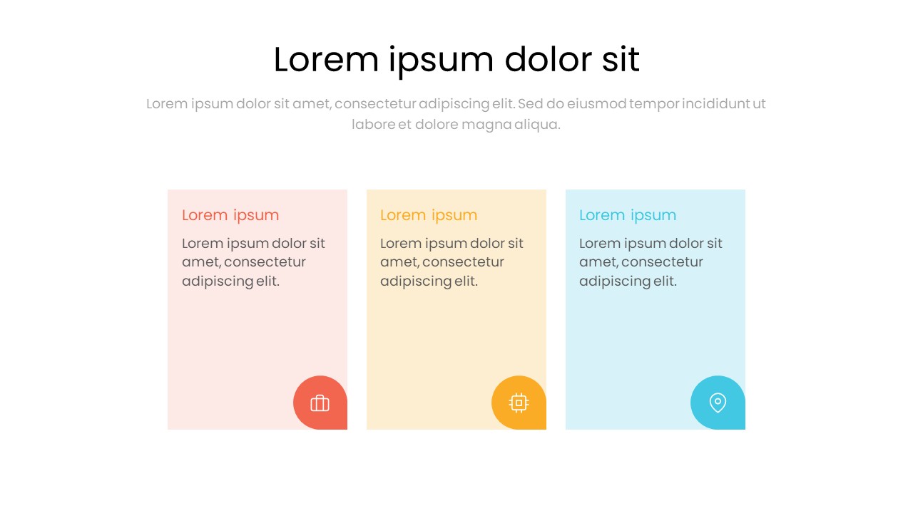3 Step Business Strategy Slide – Minimal Presentation Infographic