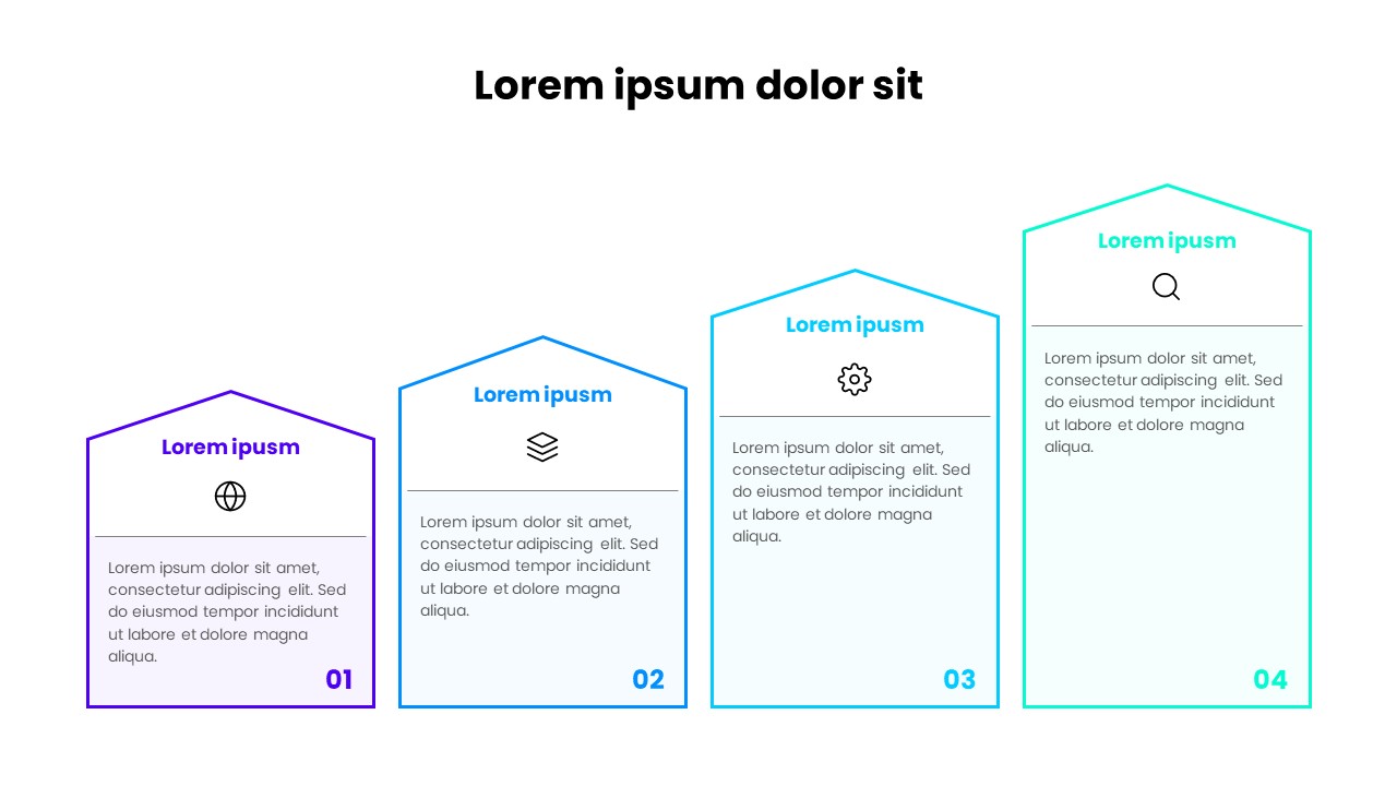 4 Step Timeline Process PowerPoint Slide – Vertical Stages Infographic Template