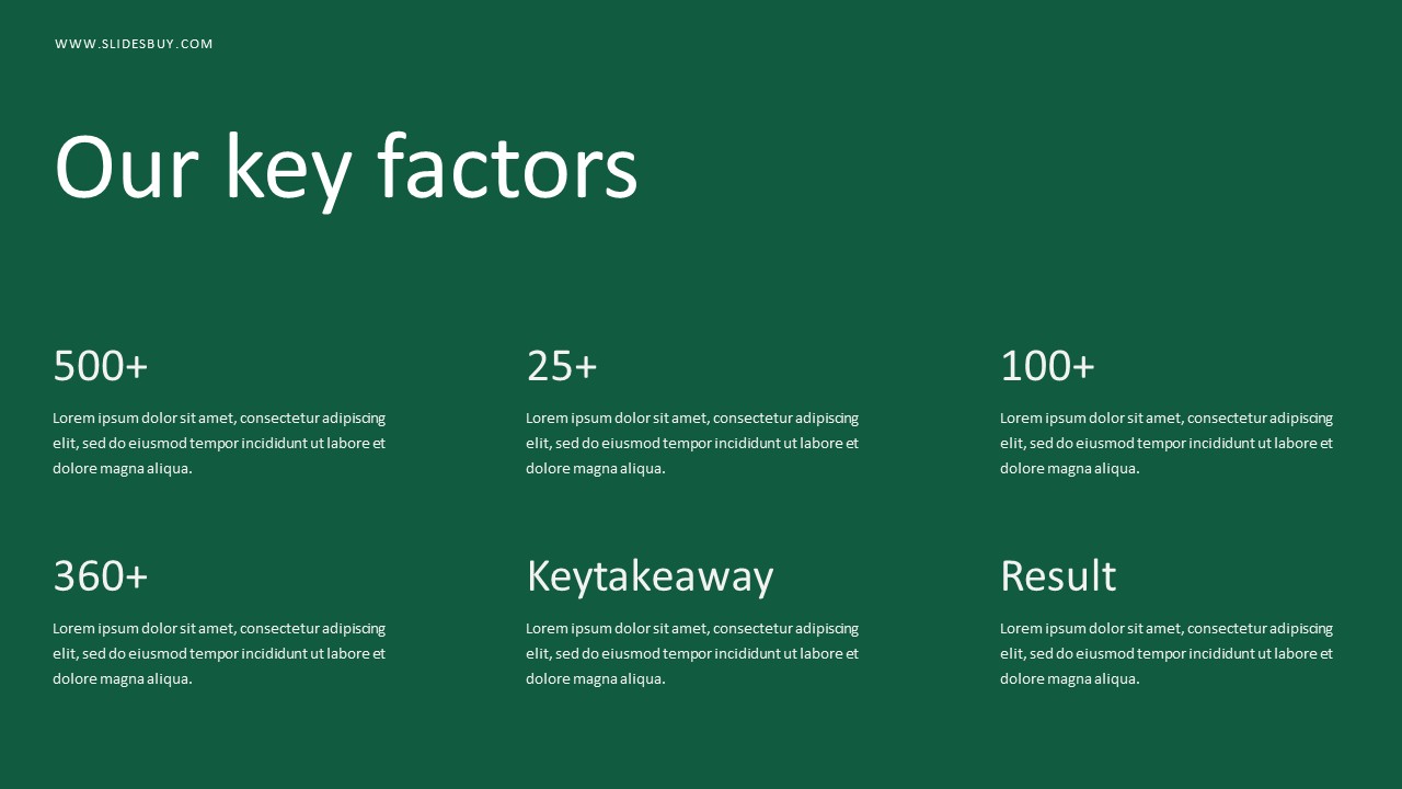 Key Factors PowerPoint Template