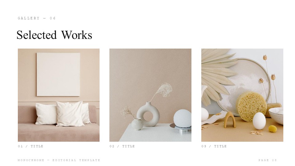 Portfolio Gallery PowerPoint Template