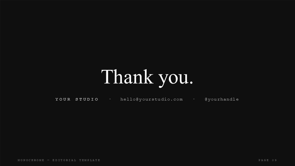 Thank You PowerPoint Template - S1412
